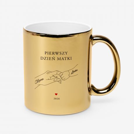 Z�oty kubek dla mamy D�ONIE prezent na pierwszy Dzie� Matki prezent dla mamy upominek dla mamy na dzie� mamy