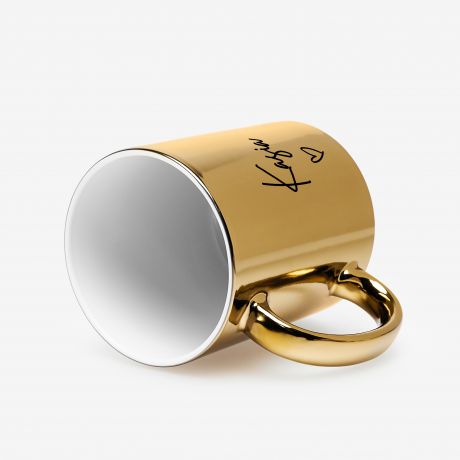 Personalizowany zoty kubek Z IMIENIEM prezent dla kobiety