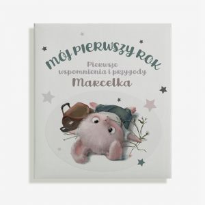 Album dziecka od narodzin M�J PIERWSZY ROK prezent na roczek dla ch�opca