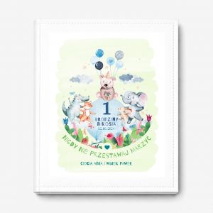 Album na roczek dla ch�opca NIGDY NIE PRZESTAWAJ MARZY�