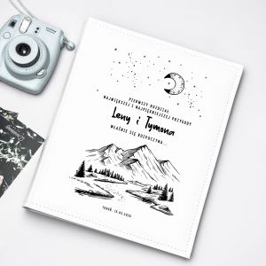 Album na zdjcia lubne POCZTEK PRZYGODY prezent na lub prezent lubny album lubny prezent dla pary modej