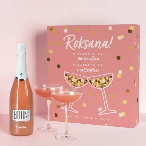 Bellini i kieliszkami PREZENT NA WIECZR PANIESKI