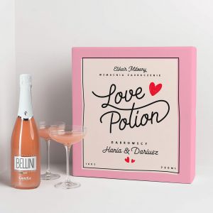 Bellini z kieliszkami PREZENT NA ROCZNIC ZWIZKU