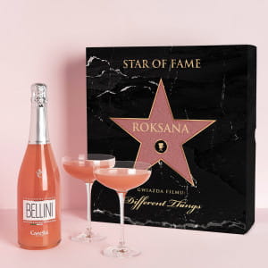 Bellini z kieliszkami STAR prezent dla aktorki