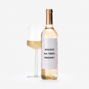 Białe wino na prezent TWÓJ PROJEKT wino z własną etykietą