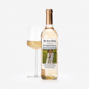 Bia�e wino na �lub THE LOVE TIMES prezent dla pary m�odej