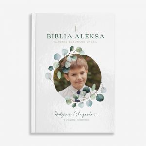 Biblia na komuni dla chopca PAMITKA KOMUNII WITEJ biblia dla dzieci na komuni prezent na komuni