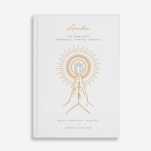 Personalizowana biblia na prezent PAMI�TKA PIERWSZEJ KOMUNII �WI�TEJ prezent na komuni� biblia na komuni�