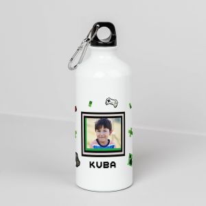Bidon dla chopca GAME ON  prezent w stylu Minecraft