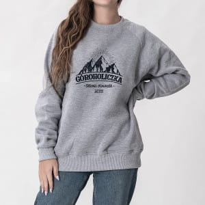 Ciepa bluza damska z nadrukiem PREZENT DLA MIONICZKI GR - XXL