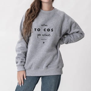 Ciepa bluza z nadrukiem PREZENT DLA DOROSEJ CRKI - XXL