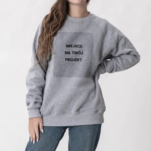 Baweniana bluza z nadrukiem damska TWJ PROJEKT - XXL