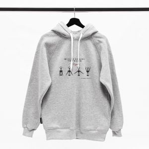 Bluza z kapturem oversize WIECZORAMI TRENUJ - XXL