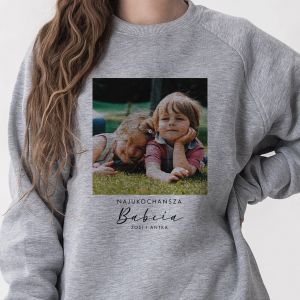 Personalizowana BLUZA DLA BABCI ze zdjciem wnukw