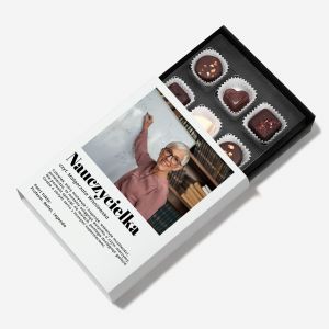 Bombonierka na Dzie Nauczyciela DEFINICJA upominek dla nauczyciela czekoladki dla nauczyciela