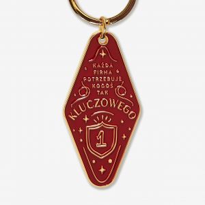 Breloczek emaliowany KLUCZOWY prezent dla wsppracownika pracownika brelok do kluczy na prezent