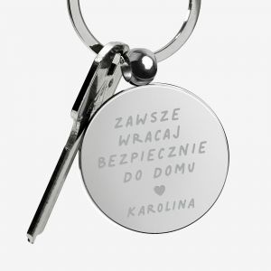 Brelok dla kierowcy WRACAJ BEZPIECZNIE prezent dla kierowcy gadety dla kierowcy