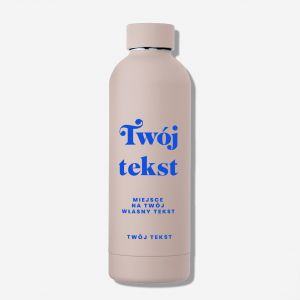 Butelka termiczna r�owa TW�J TEKST