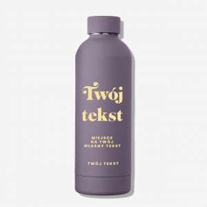 Butelka termiczna TW�J TEKST wrzosowa