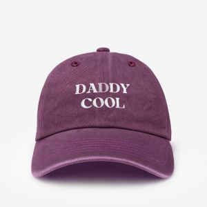 Czapka z daszkiem dla taty DADDY COOL fioletowa