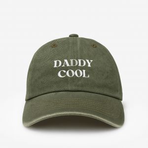 Czapka z daszkiem dla taty DADDY COOL zielona