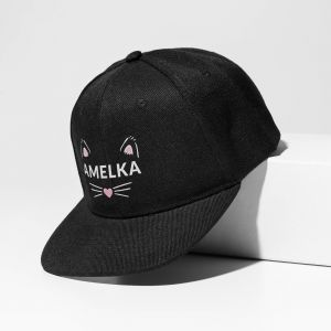Czapka z daszkiem KOTEK dla dziewczynki