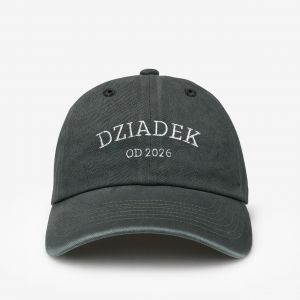 Czapka z haftem PREZENT DLA M�ODEGO DZIADKA czapka z daszkiem czapka na prezent prezent dla dziadka