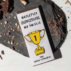 Czekolada dla nauczyciela NAJLEPSZY NAUCZYCIEL prezent na dzie nauczyciela prezent dla nauczyciela