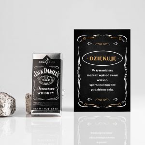 Czekolada Jack Daniel's i kartka DZIKUJ