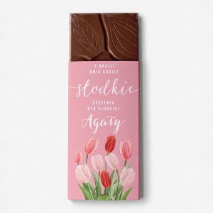 Czekolada na Dzie� Kobiet TULIPANY czekoladka na dzie� kobiet upominek na dzie� kobiet prezent na dzie� kobiet