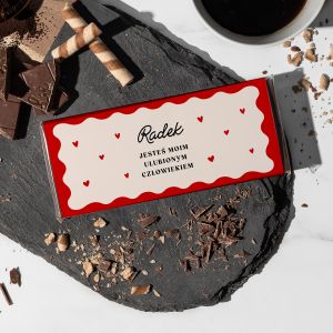 Czekolada na Walentynki ULUBIONY CZ�OWIEK upominek walentynkowy upominek na walentynki czekolada walentynkowa