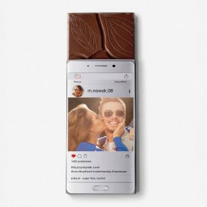 Czekolada personalizowana SMARTFON prezent dla ch�opaka na Walentynki