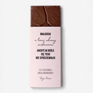 Czekolada z imieniem PYTANIE O �WIADKOWANIE personalizowana czekolada prezent dla �wiadkowej pytanie