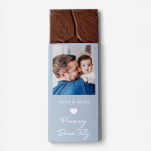 Czekolada ze zdj�ciem PREZENT NA PIERWSZY DZIE� TATY czekolada personalizowana prezent dla taty