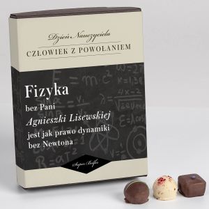 Praliny z belgijskiej czekolady PREZENT DLA NAUCZYCIELA FIZYKI