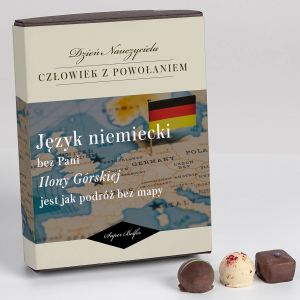 Praliny z belgijskiej czekolady PREZENT DLA NAUCZYCIELA NIEMIECKIEGO