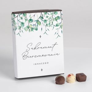 Personalizowane praliny PREZENT NA  BIERZMOWANIE od wiadka