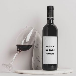 Czerwone wino alkoholowe TWÓJ PROJEKT wino z własną etykietą