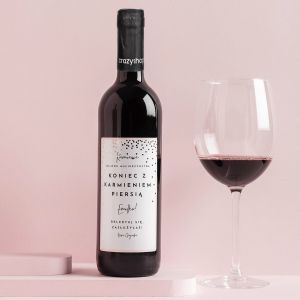 Czerwone wino KAMIEŃ MILOWY MACIERZYŃSTWA prezent dla młodej mamy