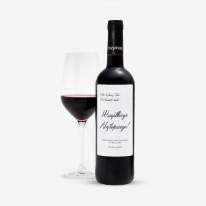 Czerwone wino na 18 DLA DZIEWCZYNY wino czerwone prezent dla dziewczyny na 18 prezent dla osiemnastolatki