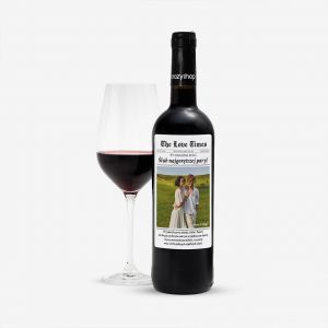 Czerwone wino na �lub THE LOVE TIMES prezent dla pary m�odej