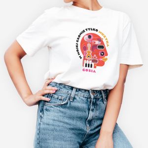 Damska koszulka MUZYKA W MOJEJ GOWIE - XL