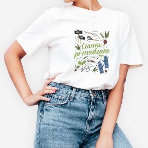 Damska koszulka PRZESADZAM prezent dla ogrodniczki - M