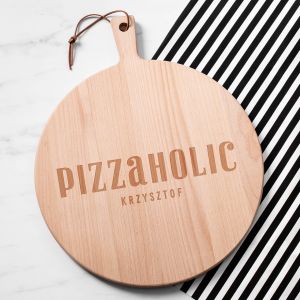 Drewniana deska do pizzy PREZENT DLA FANA PIZZY