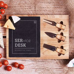 Deska do podawania serów SERVICE DESK pomysł na prezent dla informatyka	