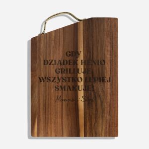 Deska z grawerem DZIADEK GRILLUJE prezent dla dziadka prezent na dzie� dziadka