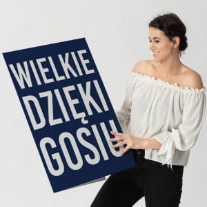 Kartka XXL WIELKIE DZIKI prezent na podzikowanie