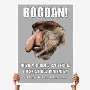 Du�a kartka dla faceta na urodziny NOSACZ