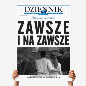 Du�a kartka DZIENNIK - NA ZAWSZE prezent z okazji rocznicy prezent na rocznic� �lubu prezent na rocznic�