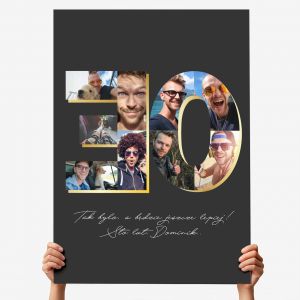 Du�a kartka NA 30 URODZINY ze zdj�ciami